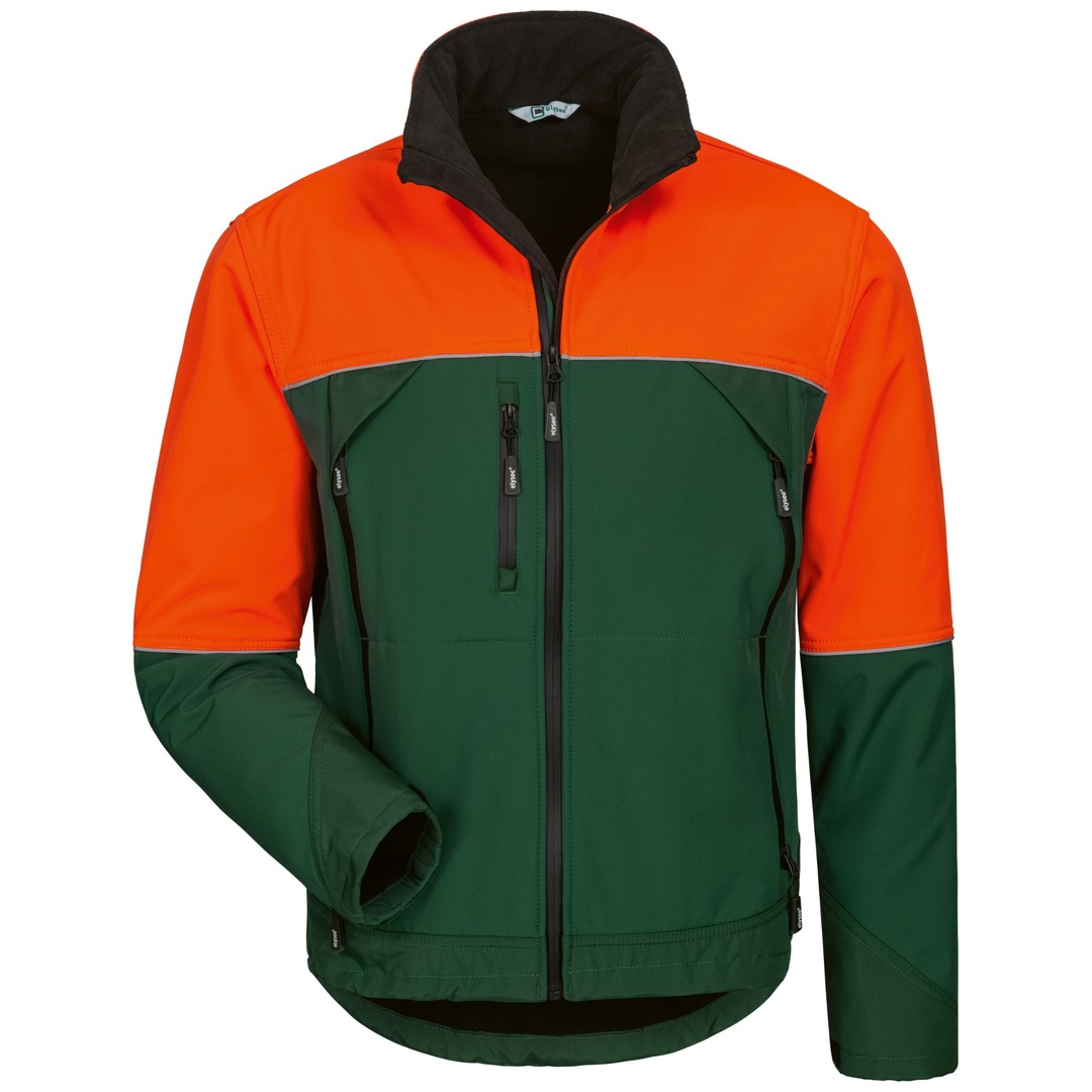 Elysee Softshell-Jacke Sanddorn S grün/orange