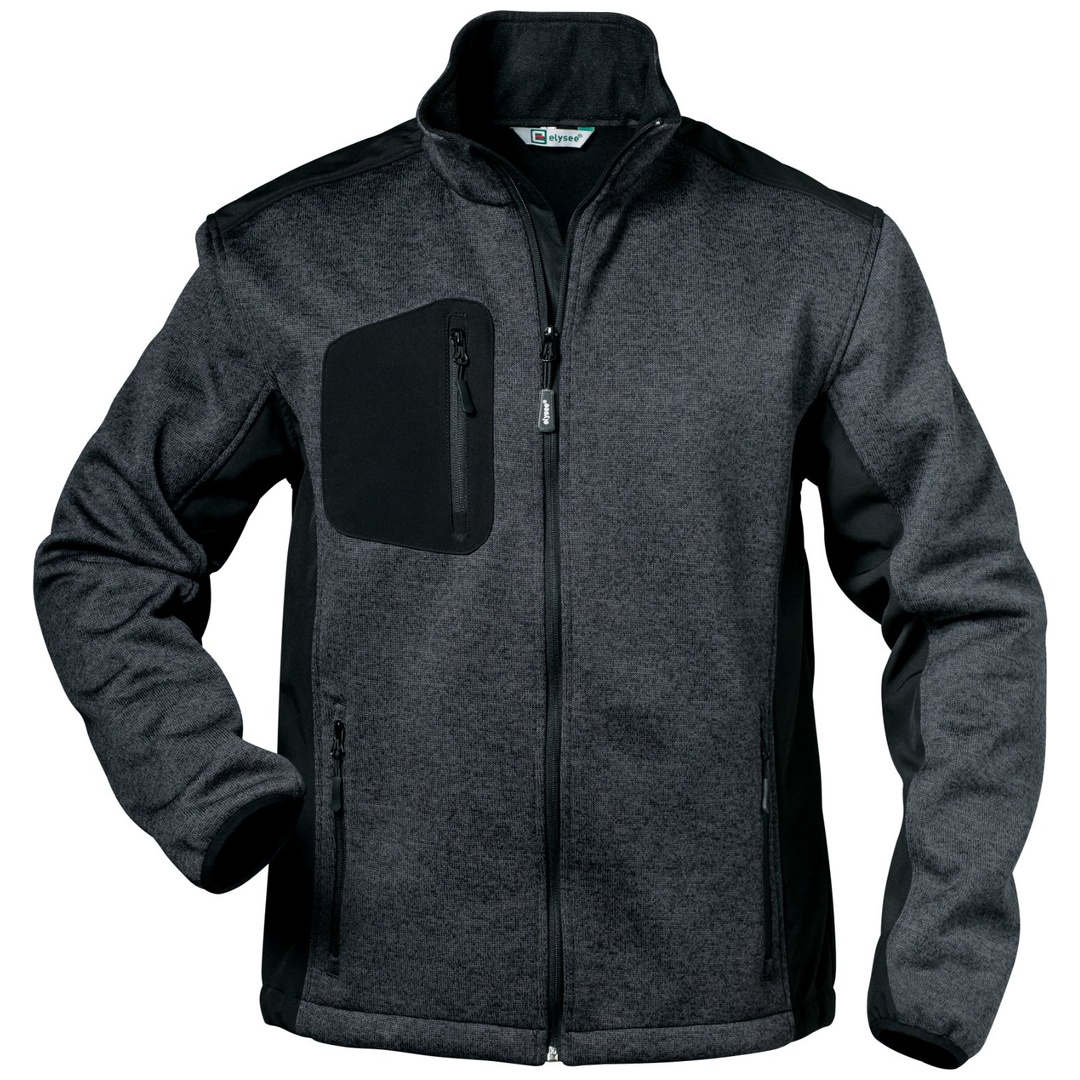 Elysee Strickjacke Innsbruck Gr. XL grau/schwarz