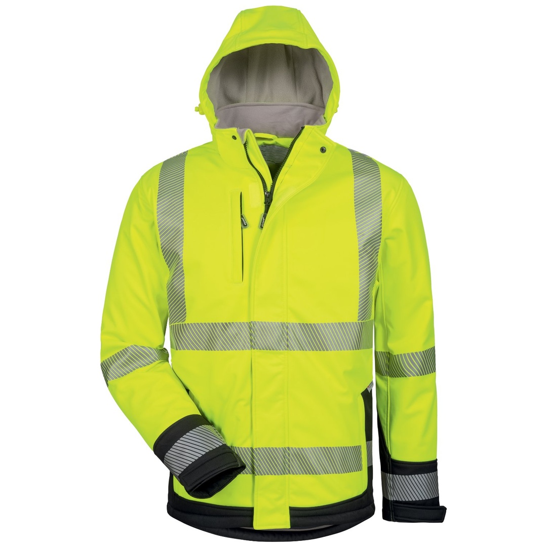 Elysee Warnschutz-Softshelljacke Melvin Gr. S gelb/schwarz