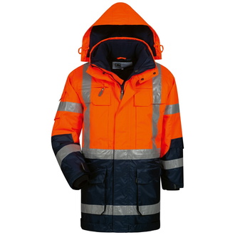 Elysee WALLACE WARNSCHUTZPARKA ORANGE/MARINE Gr. 1-M (50/52) 23431-1 Gr. 1-M (50/52)