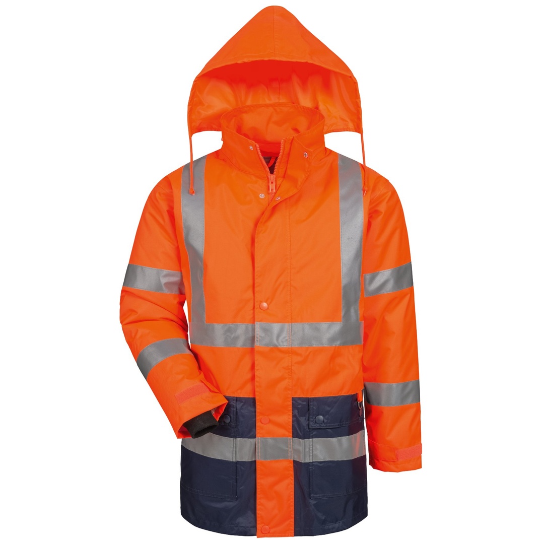 Safestyle Warnschutzparka L orange/blau