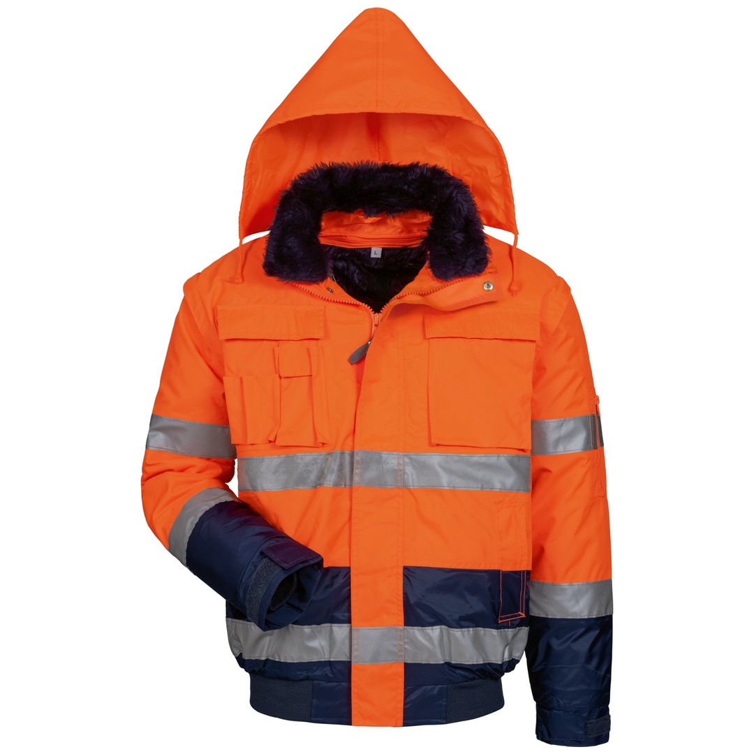 Elysee Warnschutz-Pilotenjacke Volker 3XL orange/marine