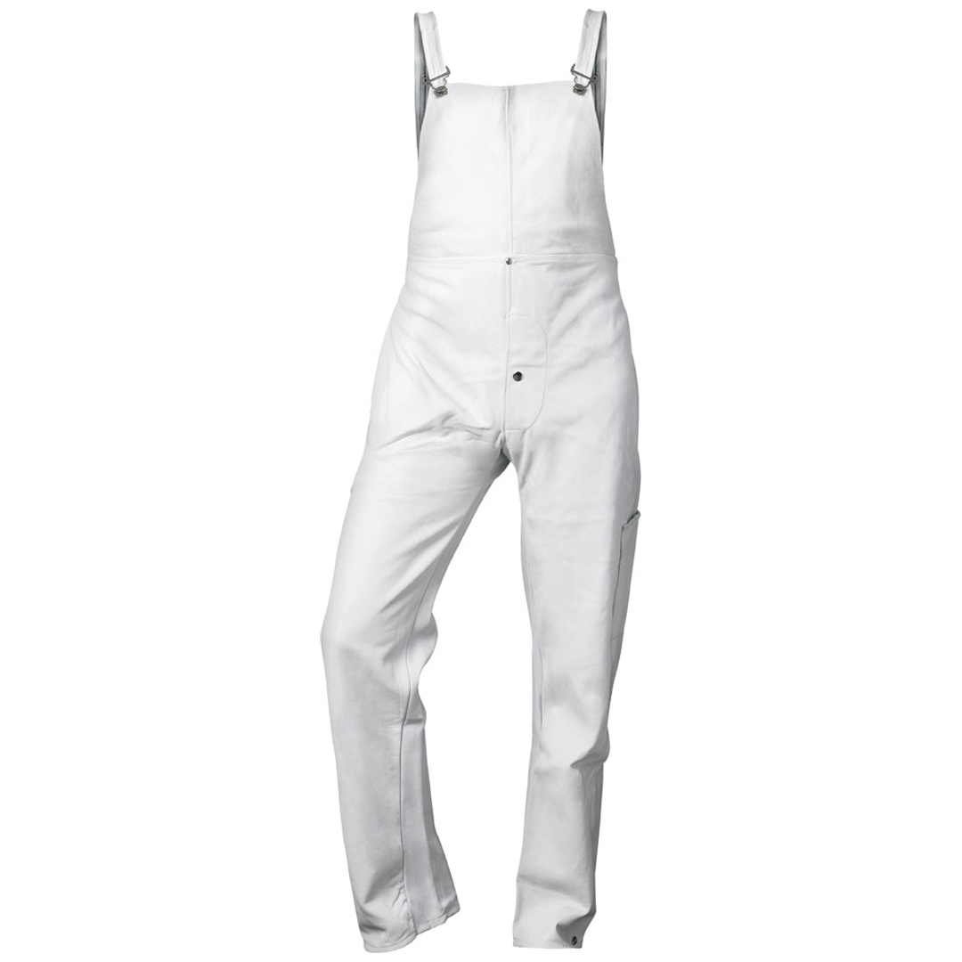 Craftland Latzhose Vollleder Gr. XL weiß