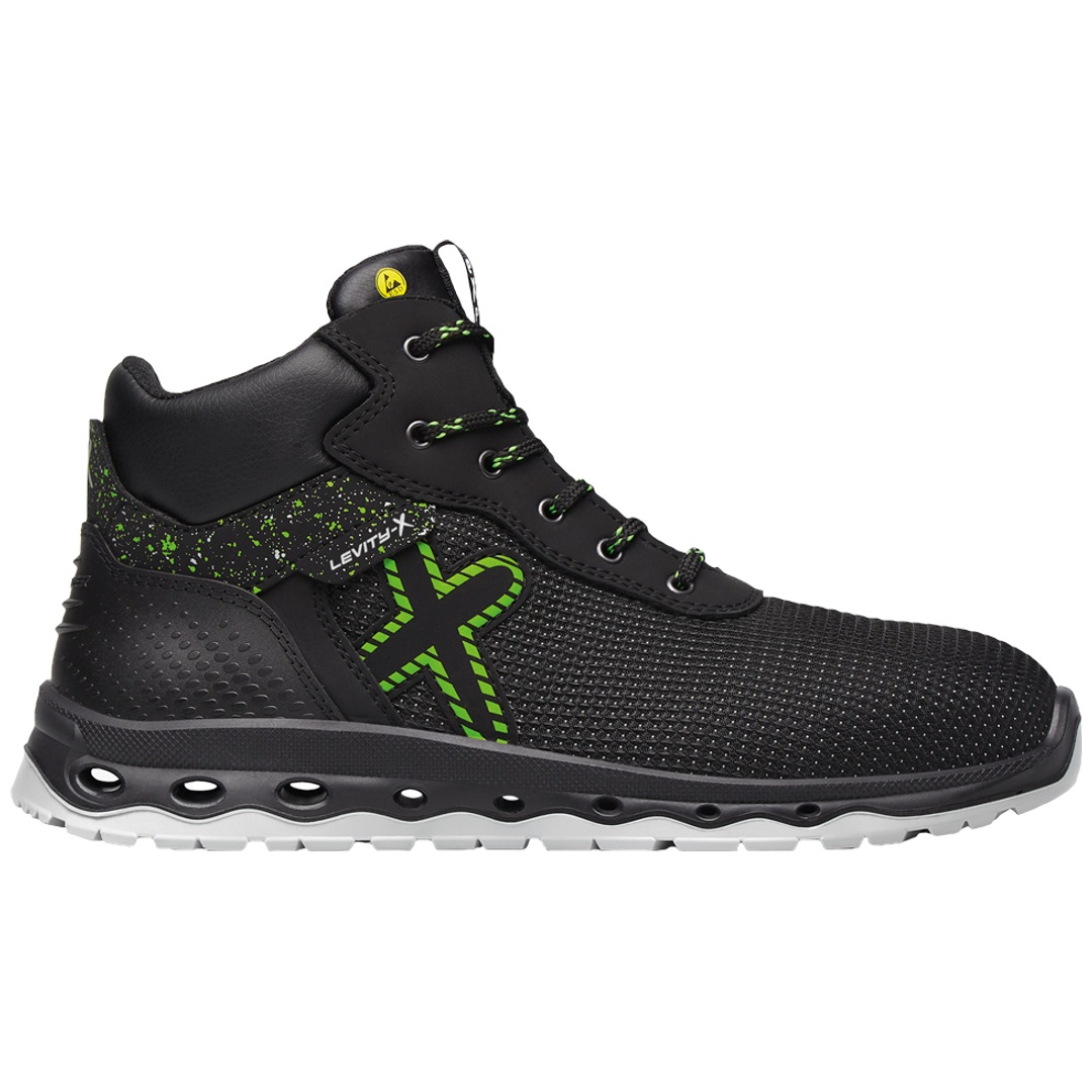 Elysee Feldtmann Levity-x Sicherheitsstiefel SATURN S3 34590 Gr. 38 schwarz/grün