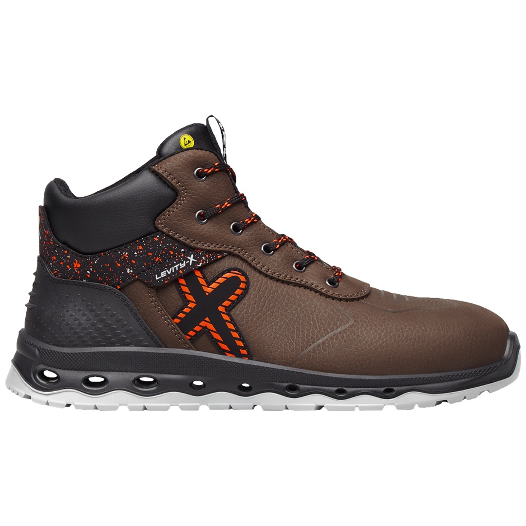 Feldtmann Levity-x Sicherheitsstiefel URANUS S3 34592 Gr. 39 braun/orange