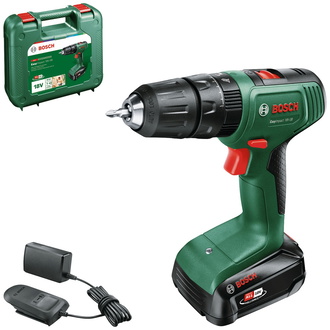 Bosch Akku-Bohrschrauber EasyImpact 18V-38, incl. 1x Akku PBA 2 Ah, Ladegerät, Doppelbit, Tragekoffer