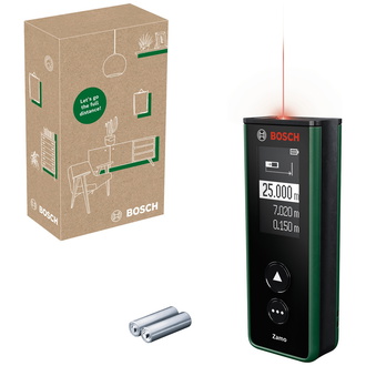 Bosch Digitaler Laser-Entfernungsmesser Zamo, incl. 2x Akku, eCommerce-Karton