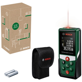 Bosch Digitaler Laser-Entfernungsmesser UniversalDistance 40C, incl. Zubehör, eCommerce-Karton