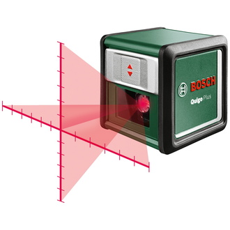 Bosch Kreuzlinien-Laser Quigo Plus, incl. Stativ, Zubehör, Karton