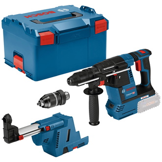 Bosch Akku-Bohrhammer GBH 18V-26F, SDS-plus, incl. Stauabsaugung GDE, Zubehör, L-BOXX