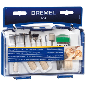 Dremel Starterset Reinigen / Polieren (684), incl. 20 Zubehören