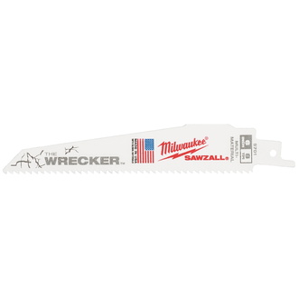 Milwaukee Säbelsägeblatt Multimaterial 150 x 3,2 mm Wrecker, 5er Pack