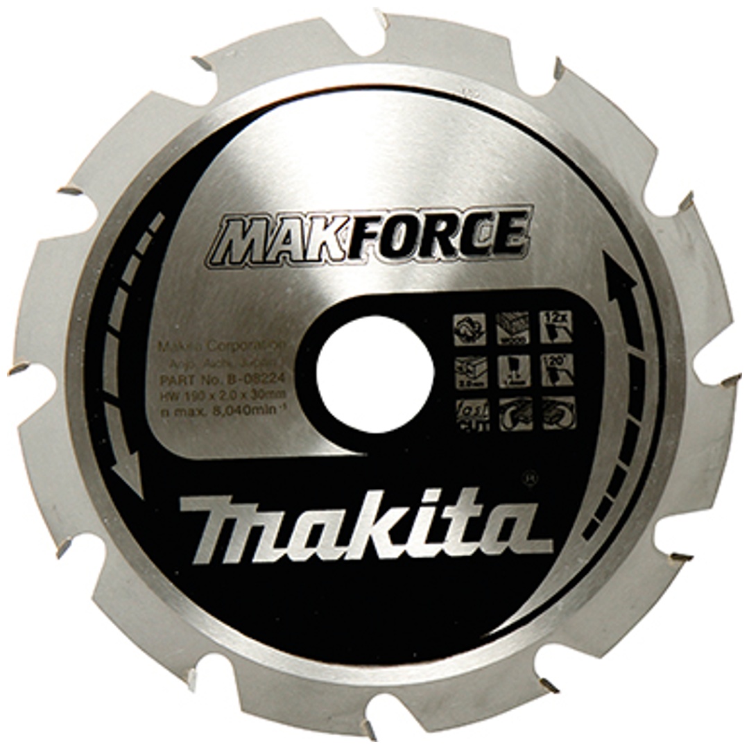 Makita Kreissägeblatt MAKFORCE 190/30 mm, 24 Zähne, 1,4 mm, Holz