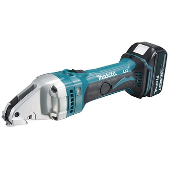 Makita Akku-Blechschere DJS161RTJ, 18 V, incl. 2x Akku LXT 5 Ah, Schnellladegerät, Zubehör, MAKPAC