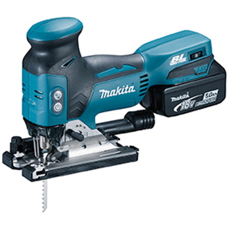 Makita Akku-Pendelhubstichsäge DJV181RTJ, 18 V, incl. 2x Akku LXT 5 Ah, Schnellladegerät, 3x Stichsägeblatt, Zubehör, MAKPAC