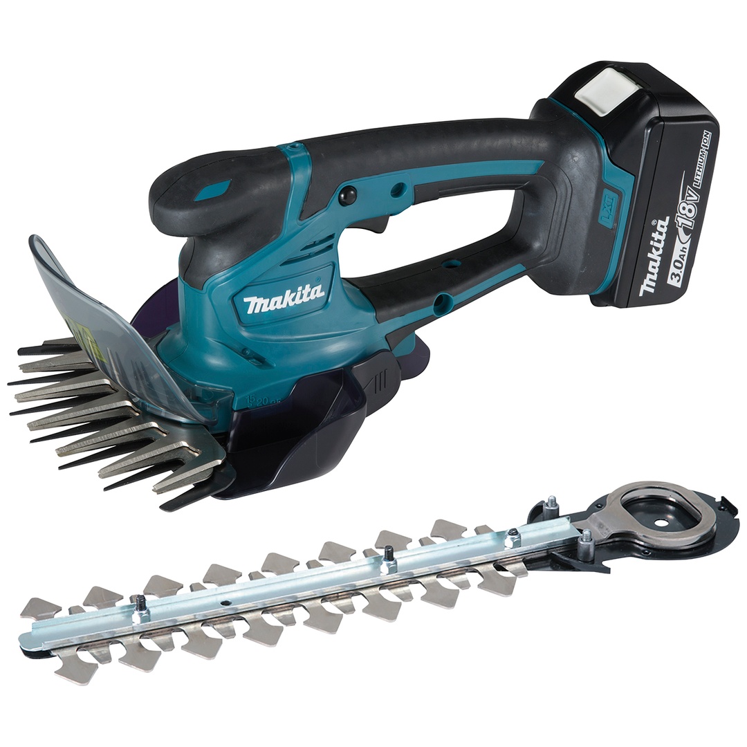 Makita Akku-Gras-/Strauchschere DUM604RFX1, 18 V, incl. 1x Akku LXT 3 Ah, Schnellladegerät, Zubehör, Karton