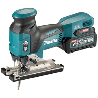 Makita Akku-Pendelhubstichsäge JV001GD101, 40 V, incl. 1x Akku XGT 2,5 Ah, Schnellladegerät, 3x Stichsägeblatt, Zubehör, MAKPAC