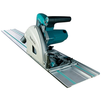 Makita Tauchsäge SP6000J1, 1300 W, incl. Sägeblatt, Führungsschiene, Zubehör, MAKPAC