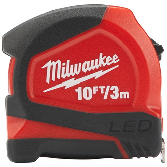 Milwaukee LED-Bandmaß 3 m/10 ft.