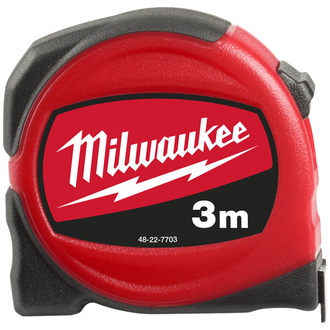 Milwaukee Bandmaß Slim 3 m/16 mm, nicht-magnetisch