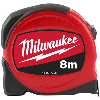 Milwaukee Bandmaß Slim 8 m/25 mm, nicht-magnetisch