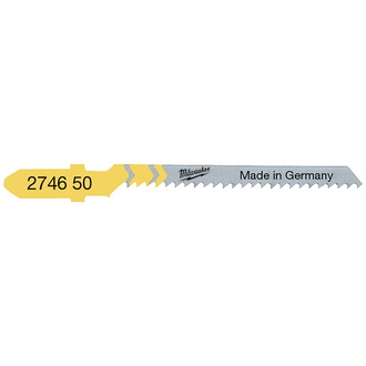 Milwaukee Stichsägeblatt Holz Kurvenschnitte 50 x 2 mm T119BO (5 Stk.)