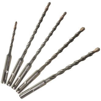 Milwaukee Hammerbohrer SDS-plus Set 5-tlg., 5,5 x 110 mm, 5,5/6/7/8 x 160 mm, Kunststoffbox