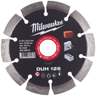 Milwaukee Diamanttrennscheibe DUH 125 mm für harte Materialien