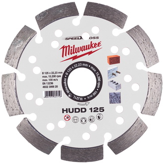 Milwaukee Speedcross Diamanttrennscheibe HUDD 125 mm für harte Materialien