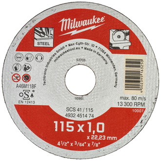 Milwaukee Metalltrennscheibe INOX 115 mm SCS41 1 mm Contractor (200 Stk.)