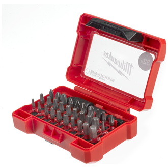 Milwaukee SHOCKWAVE Bit-Set PH/PZ/HEX/TXBO, schlagfest, Compact-Set 32-tlg.