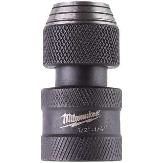 Milwaukee SHOCKWAVE Bitadapter 50 mm 1/2" Vierkant auf 1/4" Sechskant