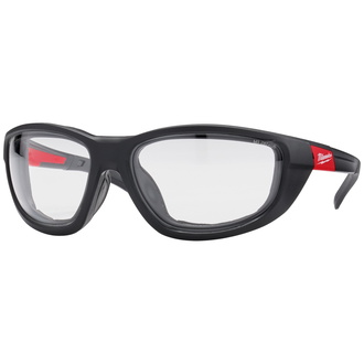 Milwaukee High Performance Schutzbrille mit Schaumstoffauflage klar