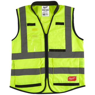 Milwaukee Premium Warnschutzweste, Gr. 2XL-3XL gelb