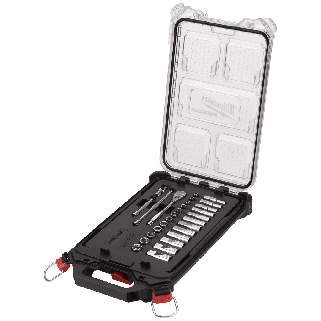 Milwaukee 1/4 Ratschen- und Steckschlüssel-Set 28-tlg. im PACKOUT