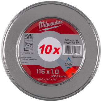 Milwaukee Metalltrennscheibe 115x1 mm PRO+ 10er M.Box