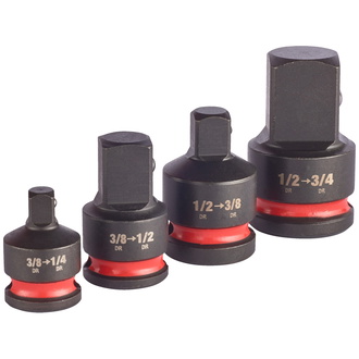 Milwaukee SHOCKWAVE Adapter 1/2" und 3/8" Set 4-tlg.