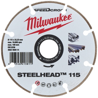 Milwaukee Diamant-Trennscheibe DH STEELHEAD 115 mm