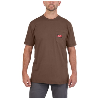 Milwaukee Arbeits-T-Shirt WTSS Gr. 2XL braun