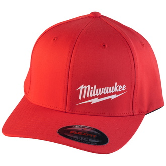 Milwaukee Baseballl Kappe BCS mit UV-Schutz Gr. L / XL rot