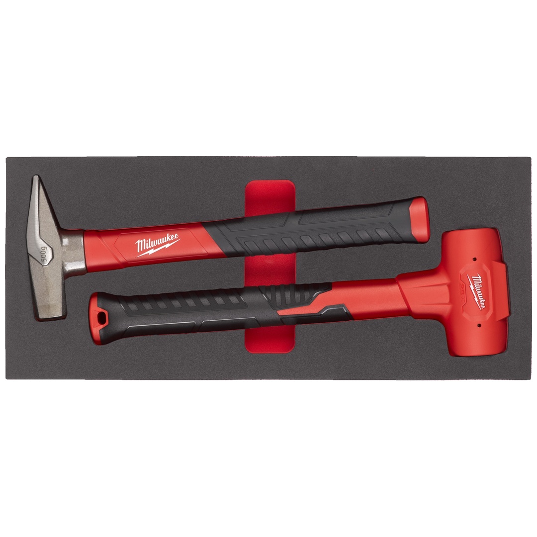 Milwaukee Schlosser- und Schonhammer Einlage 2-tlg. (4932493253)
