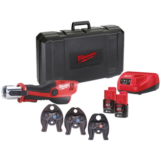 Milwaukee Akku-Presswerkzeug M12 HPT-202C V-KIT2, 2 Akkus, Transportkoffer