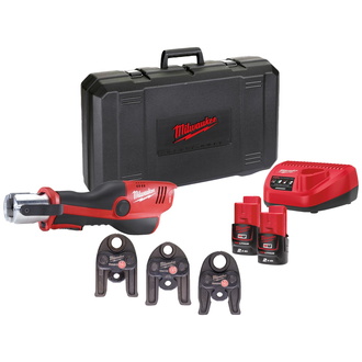 Milwaukee Akku-Presswerkzeug M12 HPT-202C TH-KIT, 2 Akkus, Transportkoffer