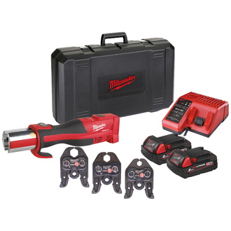 Milwaukee Bürstenloses Akku-Presswerkzeug M18 BLHPT-202C V-SET, 2 Akkus, Transportkoffer