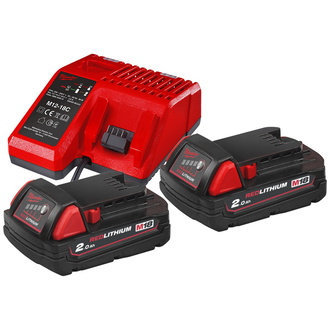 Milwaukee NRG Pack 18 V M18 NRG-202, 2 Akkus, im Karton