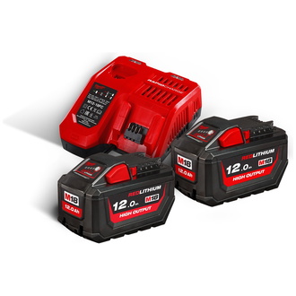 Milwaukee NRG Pack 18 V M18 HNRG-122, 2 Akkus, im Karton