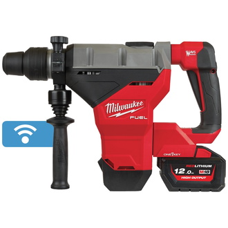 Milwaukee Akku-Kombihammer M18 FHM-121C, 8 kg, SDS-max, incl. 1x Akku 12 Ah, Schnellladegerät, Transportkoffer