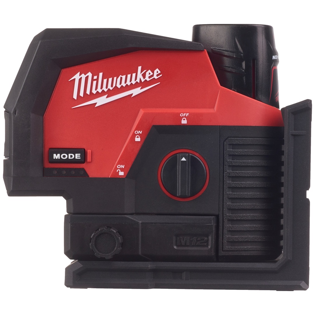 Milwaukee Kreuzlinienlaser mit Lot M12CLLP-301C, 1 Akku, Transportkoffer