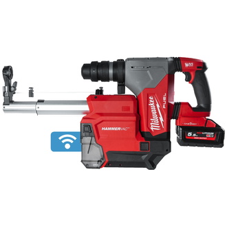 Milwaukee Akku-Kombihammer M18ONEFHPXDEL-552C, incl. 2x Akku 5 Ah, Ladegerät, Transportkoffer