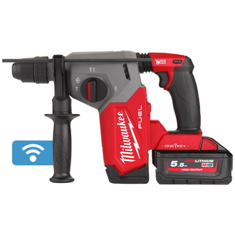 Milwaukee Akku-Kombihammer M18ONEFHX-552X, incl. 2x Akku 5,5 Ah, Schnellladegerät, HD Box